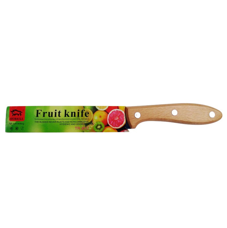 چاقو میوهخوری مدل Fruit Knife | تیغه استیل ضدزنگ و دسته چوبی