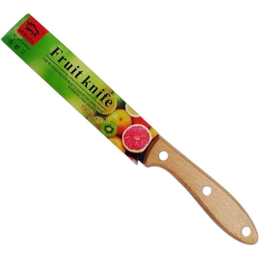 چاقو میوهخوری مدل Fruit Knife | تیغه استیل ضدزنگ و دسته چوبی