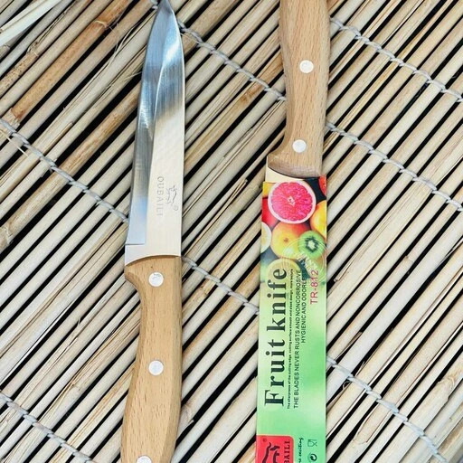 چاقو میوهخوری مدل Fruit Knife | تیغه استیل ضدزنگ و دسته چوبی